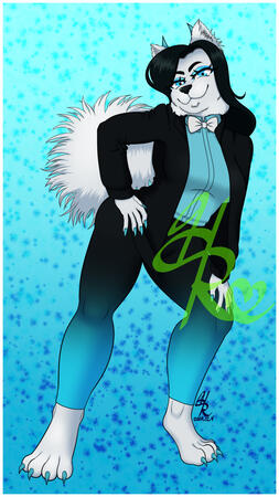 Furrified OC Winter Full Body for @biscuitmama on discord!